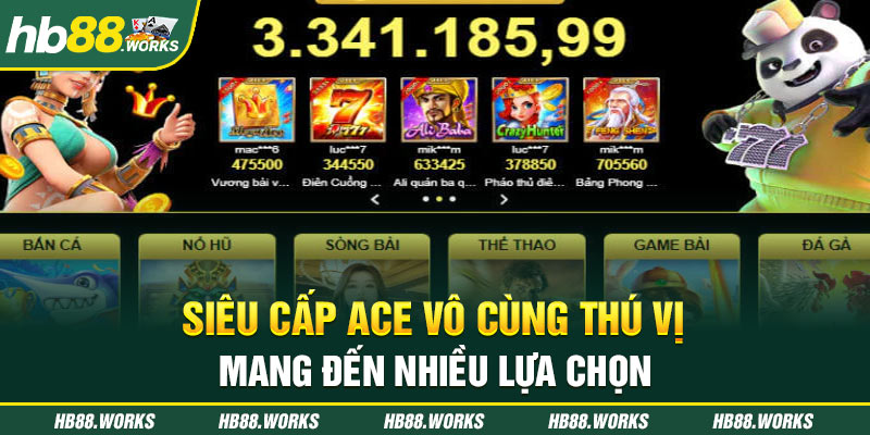 Giới thiệu về slot game Siêu Cấp ACE